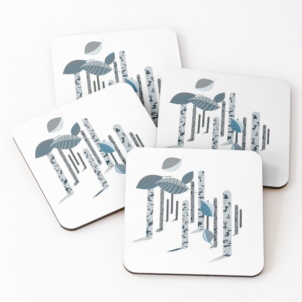Item preview, Abstract birch forest designed and sold by NicoleFehrArt.