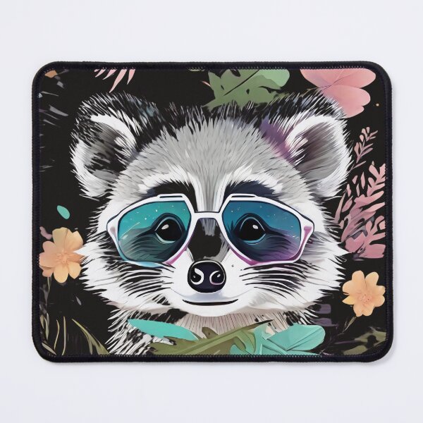 Item preview, Unleash the Cuteness: Boss Raccoon Strikes a Pose with Shades! designed and sold by TribalNative.