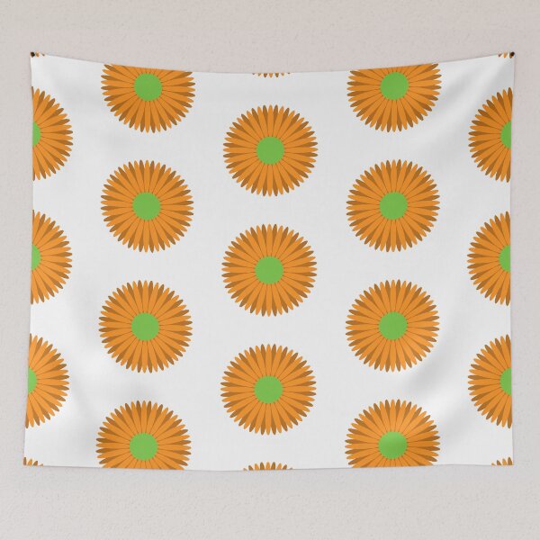 Item preview, Orange and Green Flower designed and sold by kavanaghdesigns.