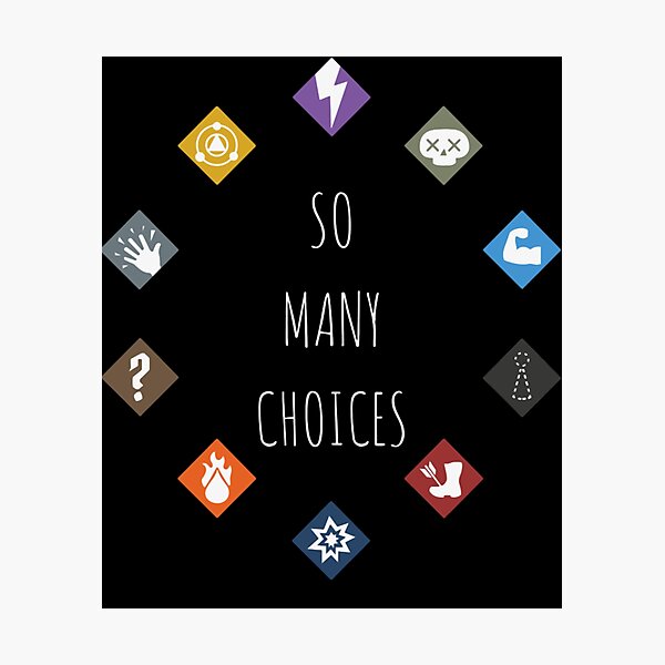 Artikelvorschau, Gloomhaven So Many Choices – Von Brettspielen inspirierte Grafik – Tabletop-Gaming entworfen und verkauft von CASSPRATLIN.