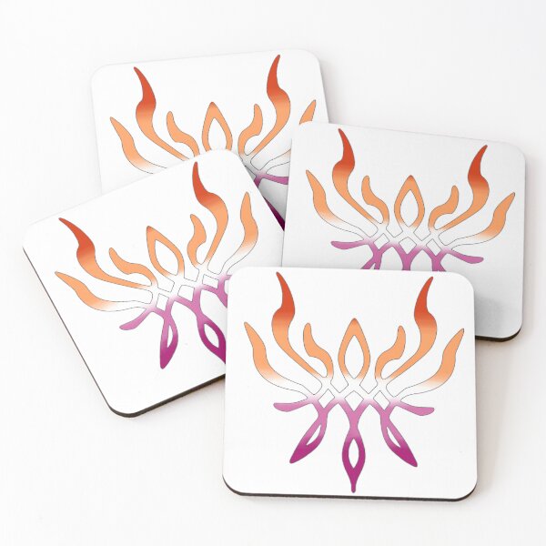Item preview, Lesbian Pride Crest of Flames designed and sold by pissedonthemoon.