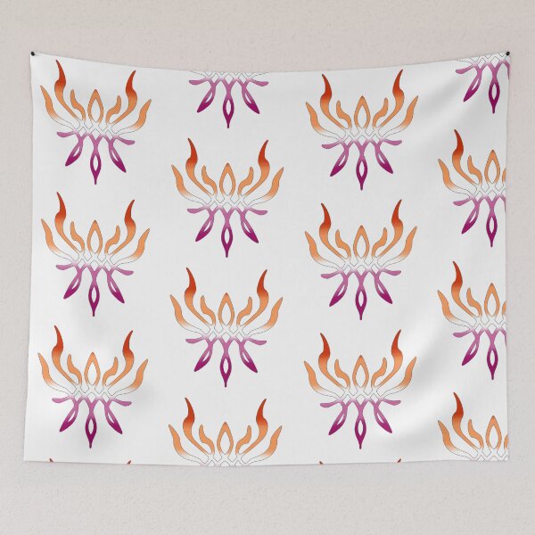 Item preview, Lesbian Pride Crest of Flames designed and sold by pissedonthemoon.