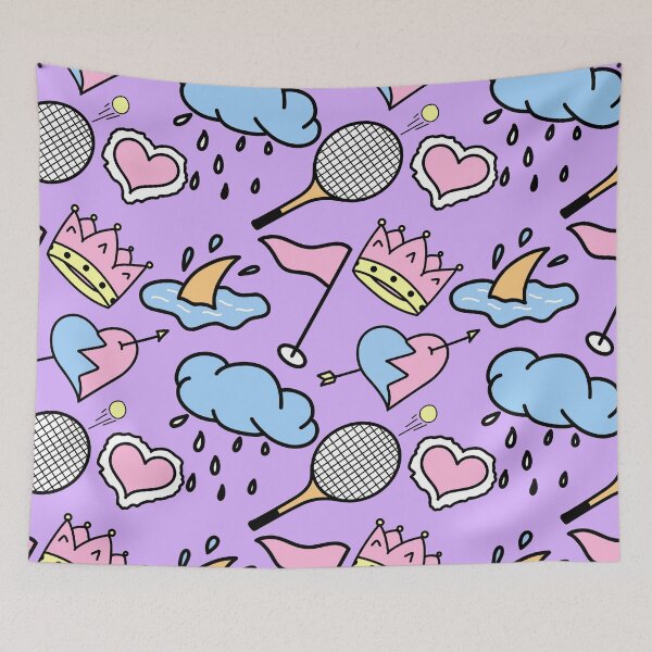 Item preview, Playful Pastel Sports and Royalty Mashup - Whimsical Art Print designed and sold by HueHop.