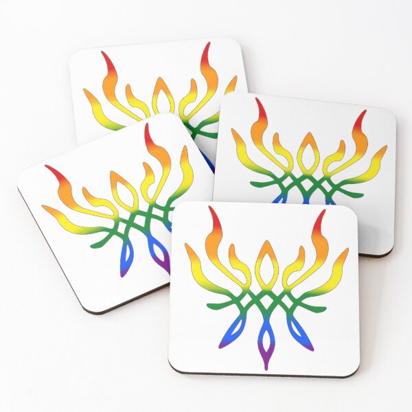 Item preview, Gay Pride Crest of Flames designed and sold by pissedonthemoon.