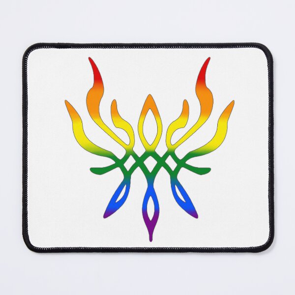 Item preview, Gay Pride Crest of Flames designed and sold by pissedonthemoon.