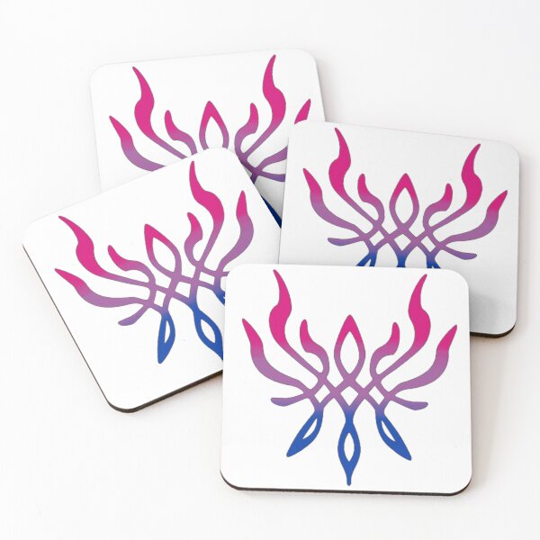 Item preview, Bisexual Pride Crest of Flames designed and sold by pissedonthemoon.