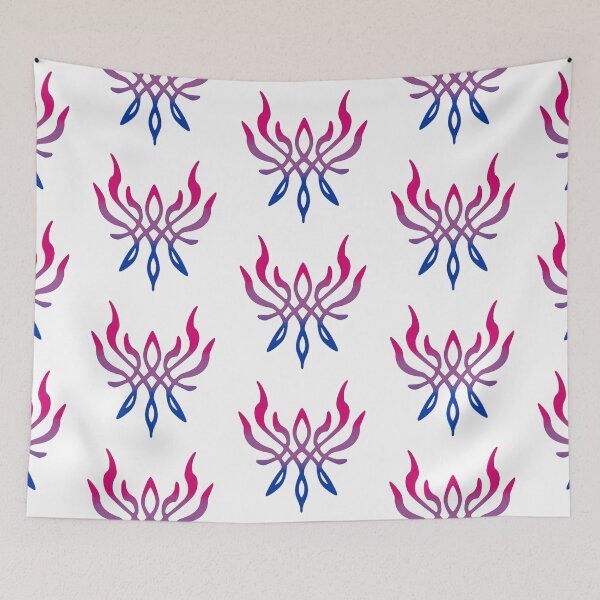 Item preview, Bisexual Pride Crest of Flames designed and sold by pissedonthemoon.