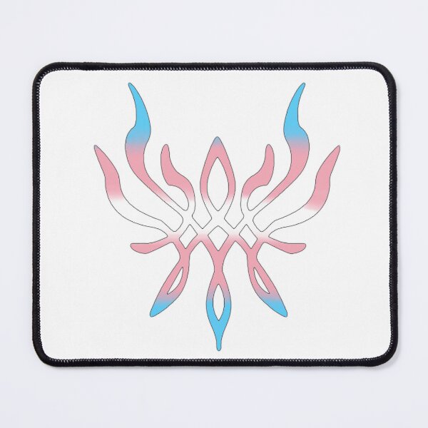 Item preview, Trans Pride Crest of Flames designed and sold by pissedonthemoon.