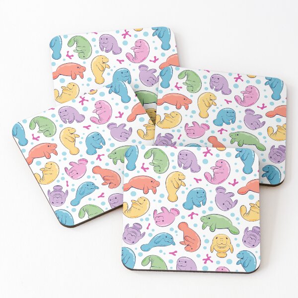 Item preview, Cute Manatee Pattern - Colorful Underwater Pattern designed and sold by Bangtees.