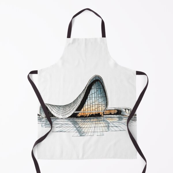 Item preview, Heydar Aliyev Center building architecture sketch Zaha Hadid designed and sold by FreehandSketch.