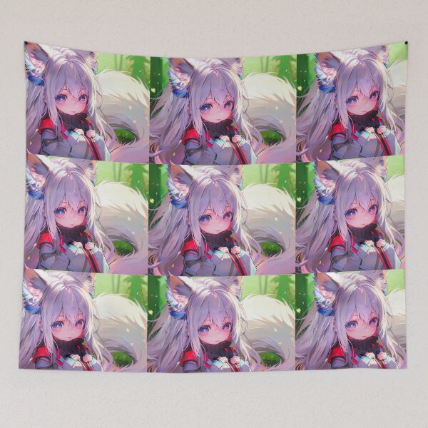 Item preview, Fox girl in the forest designed and sold by Stefo2AIPics.