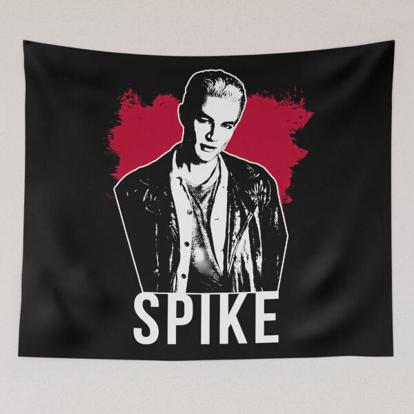 Artikelvorschau, Spike the Vampire – Rot mit weißem Text (BtVS) entworfen und verkauft von RohanEerie83.
