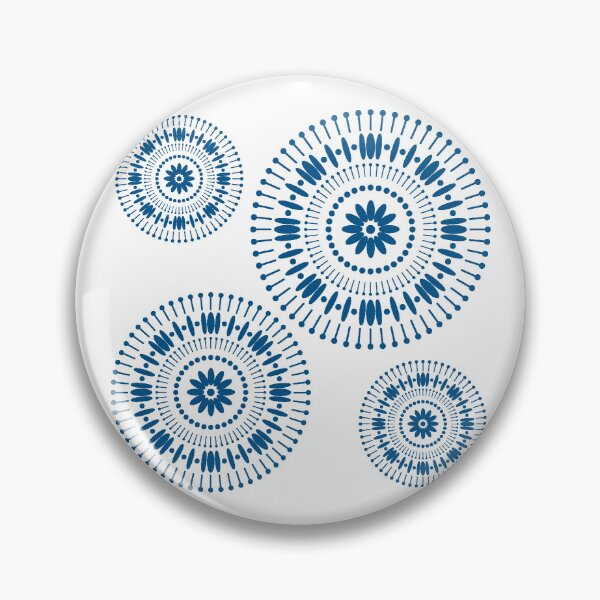 Item preview, Navy Pinwheels designed and sold by katangeldesigns.