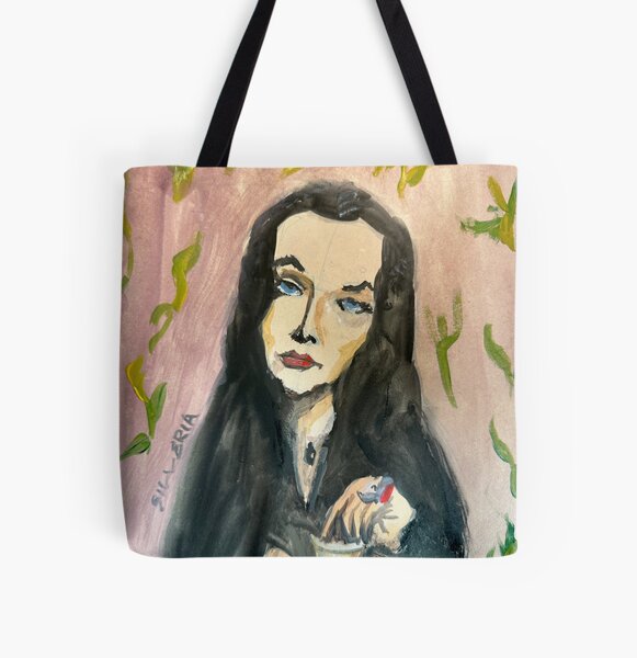 Morticia All Over Print Tote Bag