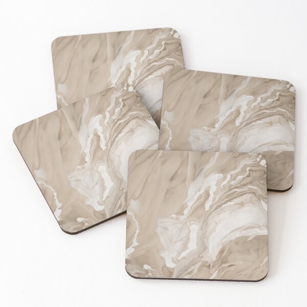 Item preview, Beige and White Liquid Art designed and sold by Acen Designs.