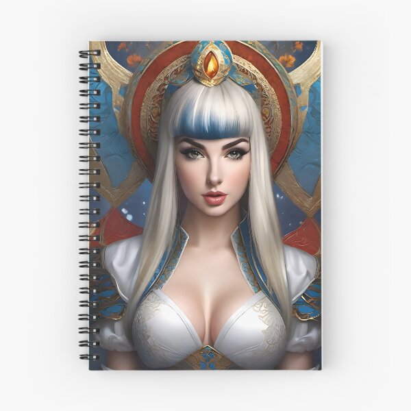 Item preview, White n blue hair woman  designed and sold by SK8N.