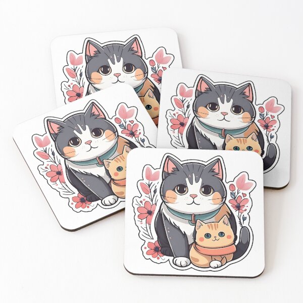 Item preview, Cute cat with a kitten designed and sold by uglitangelo.
