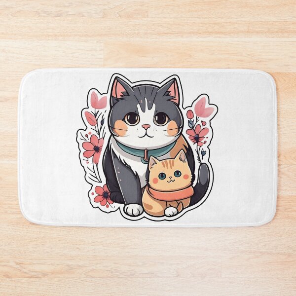 Item preview, Cute cat with a kitten designed and sold by uglitangelo.