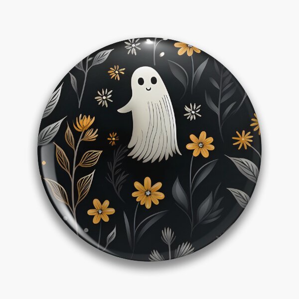 Item preview, daisy flower halloween and ghost, seamless patterns designed and sold by sfwArt.