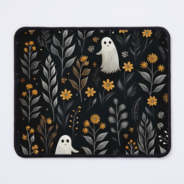 Item preview, daisy flower halloween and ghost, seamless patterns designed and sold by sfwArt.