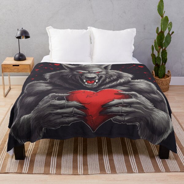Item preview, Scary Halloween Werewolf Holding a Heart designed and sold by BirdsnStuff.