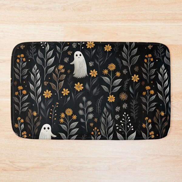 Item preview, daisy flower halloween and ghost, seamless patterns designed and sold by sfwArt.