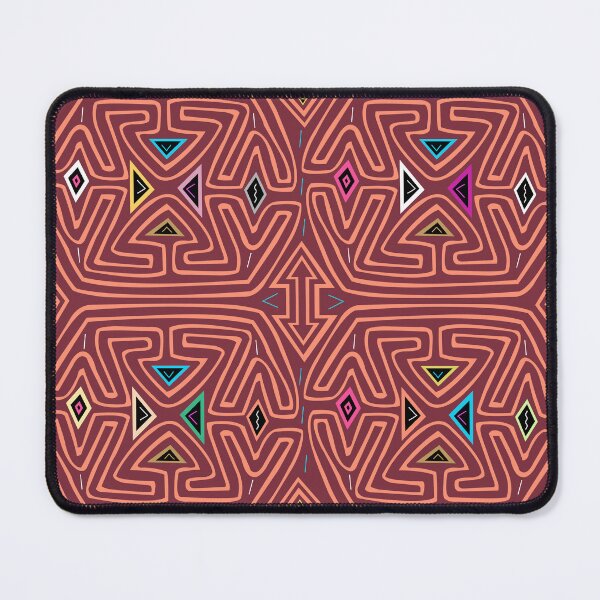 Item preview, mola from Panama red and orange  designed and sold by Melquidedec.