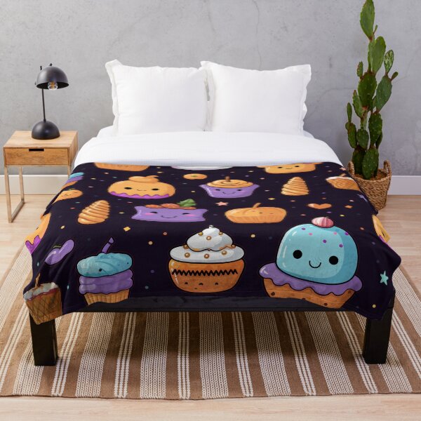 Aperçu de l'œuvre Bright Halloween Sweet Treats Pattern Seamless créée et vendue par Digiversal.