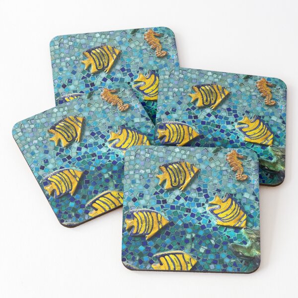 Item preview, YELLOW ANGELFISH MOSAIC designed and sold by BridgetBresser.