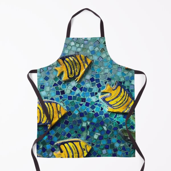 Item preview, YELLOW ANGELFISH MOSAIC designed and sold by BridgetBresser.