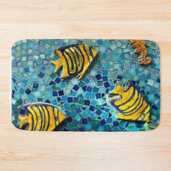 Item preview, YELLOW ANGELFISH MOSAIC designed and sold by BridgetBresser.