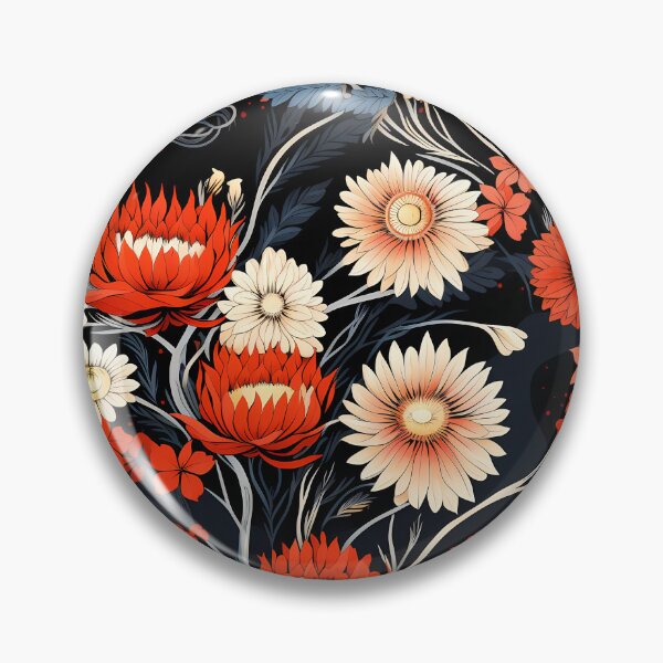 Item preview, Daisy line drawing style, seamless patterns designed and sold by sfwArt.