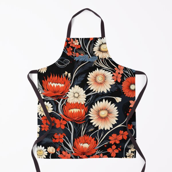 Item preview, Daisy line drawing style, seamless patterns designed and sold by sfwArt.