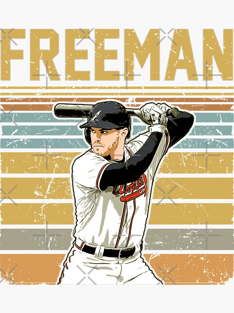 Freddie Freeman Vintage Sticker for Sale by Salomejet