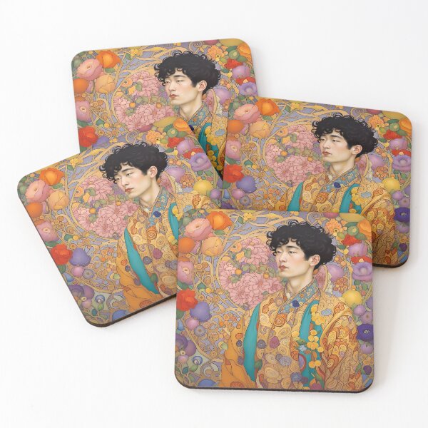 Item preview, Handsome Asian Man Wearing a Kimono designed and sold by Glimmersmith.
