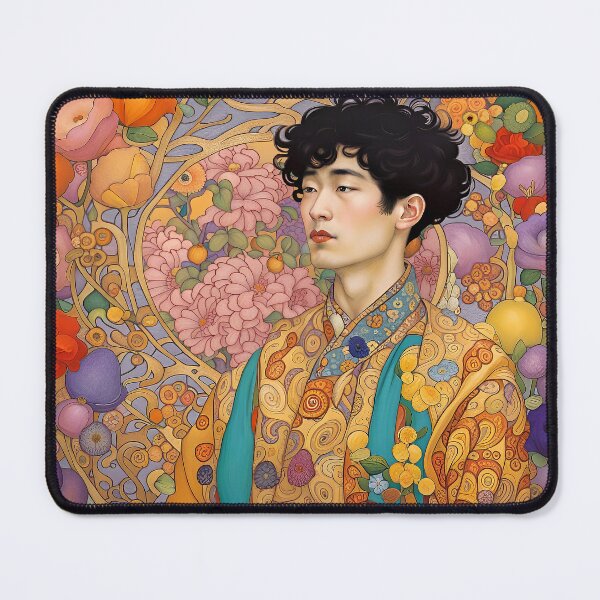 Item preview, Handsome Asian Man Wearing a Kimono designed and sold by Glimmersmith.