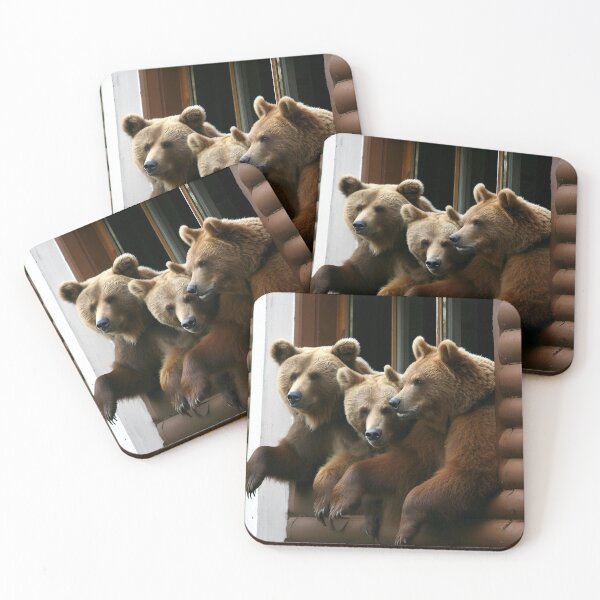 Item preview, Three Bears in Window  designed and sold by Mike's Designs.
