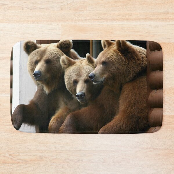 Item preview, Three Bears in Window  designed and sold by Mike's Designs.