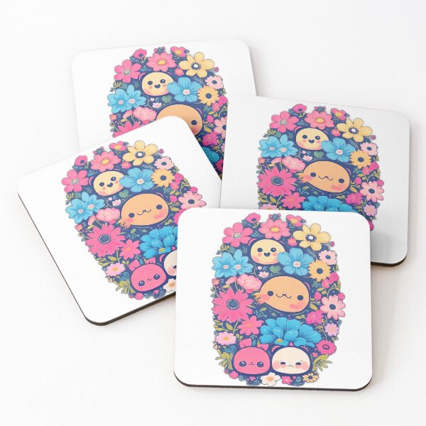Item preview, Kawaii Cartoon with Colorful flower. designed and sold by ImagineCorner.