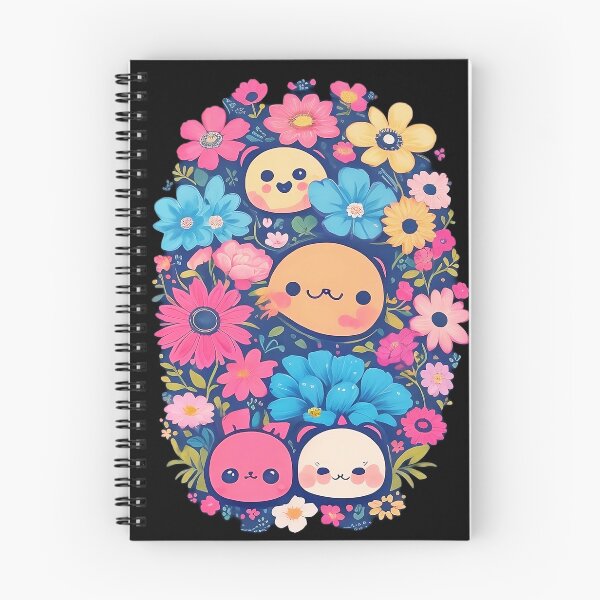 Item preview, Kawaii Cartoon with Colorful flower. designed and sold by ImagineCorner.