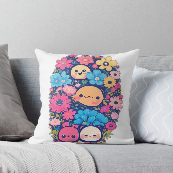 Item preview, Kawaii Cartoon with Colorful flower. designed and sold by ImagineCorner.