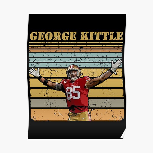 George Kittle San Francisco Poster Canvas Wrap Football -   Finland