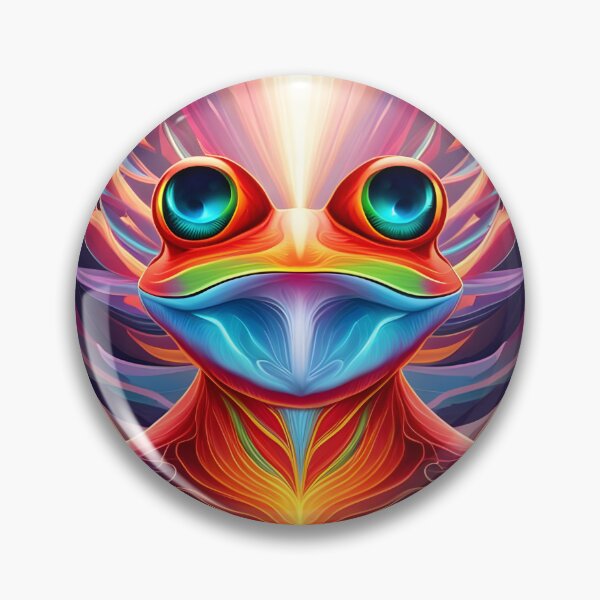 Item preview, Froggy Animal Spirit (17) - Trippy Psychedelic Frog designed and sold by TheThirdEye.