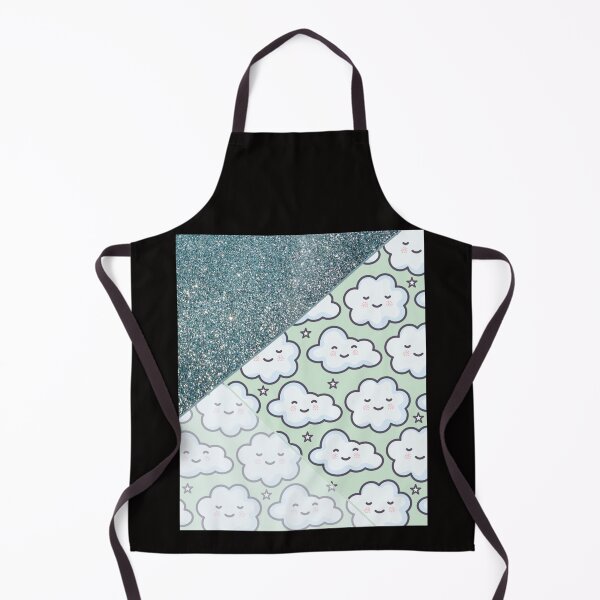 Item preview, cute green cloud sparkling pattern  designed and sold by SHAYLEAANCROFT.