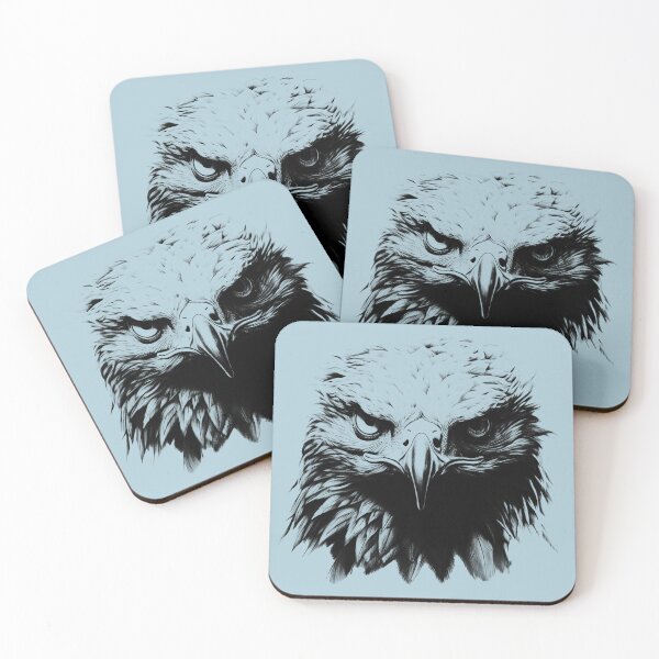 Item preview, Eagle Face Sticker T-shirt Art designed and sold by allthis.