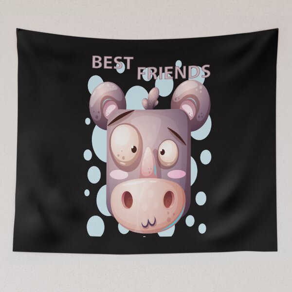 Item preview, Best Friends Silly Cow Cartoon designed and sold by SASHASALLE.