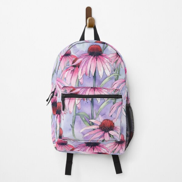 Artikelvorschau, Aquarell-Wildblumen-Purpur-Sonnenhut-Muster 1 entworfen und verkauft von DigitalPatternx.