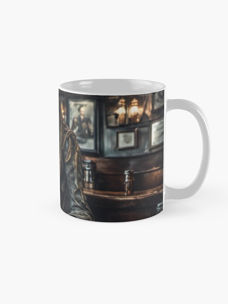 Thumbnail 5 of 6, Coffee Mug, Alien in a  Public House designed and sold by LenCarol.