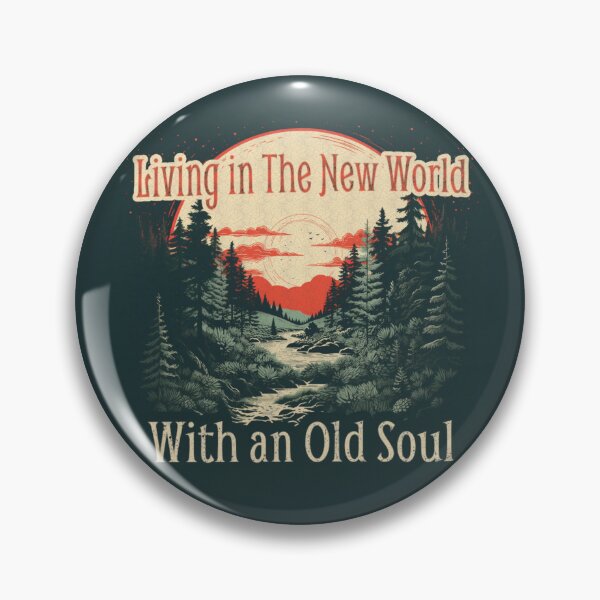 Item preview, Living in The New World With an Old Soul designed and sold by Brainless Art.