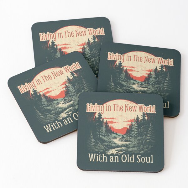 Item preview, Living in The New World With an Old Soul designed and sold by Brainless Art.